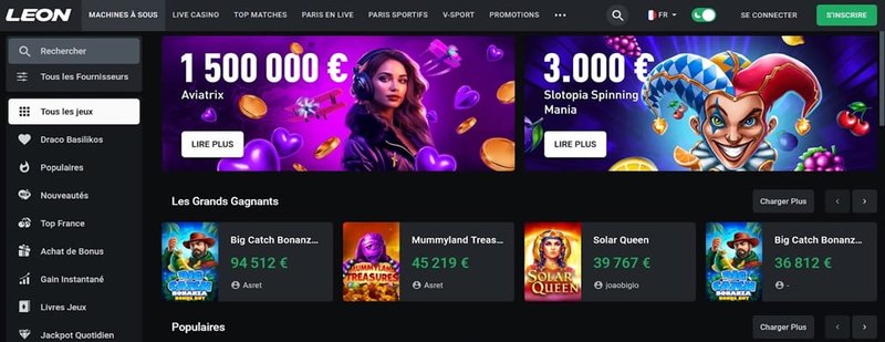 Explorez leon casino en ligne